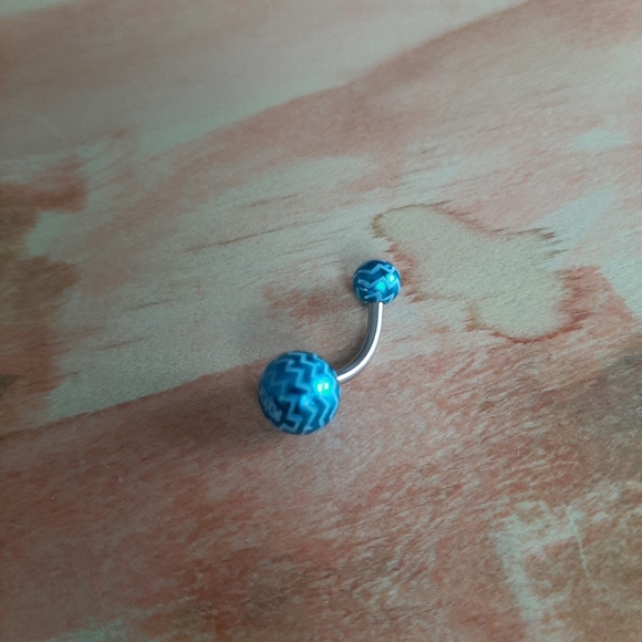 Body Candy 316L Multi-Color Zig Zag 14g   Curved Barbell Belly Ring Navel Pack - Picture 6 of 9